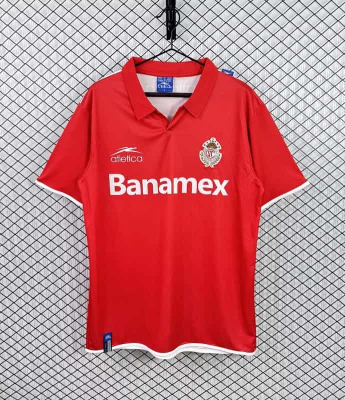 AAA(Thailand) Deportivo Toluca 2003/04 Home Retro Soccer Jersey AAA(Thailand) Deportivo Toluca 2003/04 Home Retro Soccer Jersey