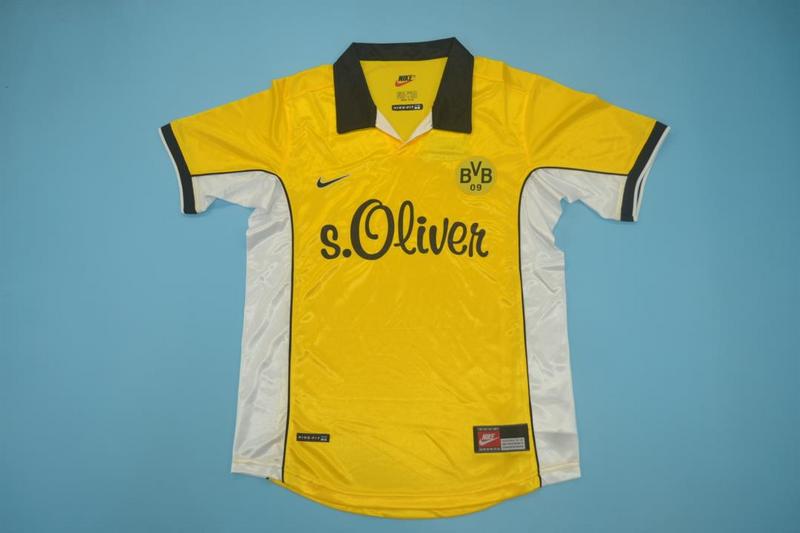 AAA(Thailand) Dortmund 1998/00 Home Retro Soccer Jersey