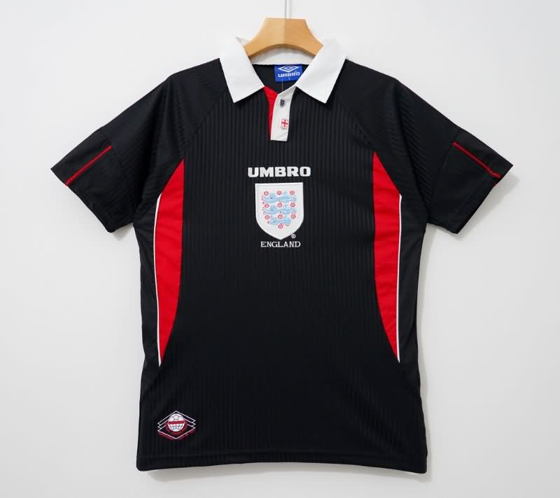 AAA(Thailand) England 1998 Black Retro Soccer Jersey