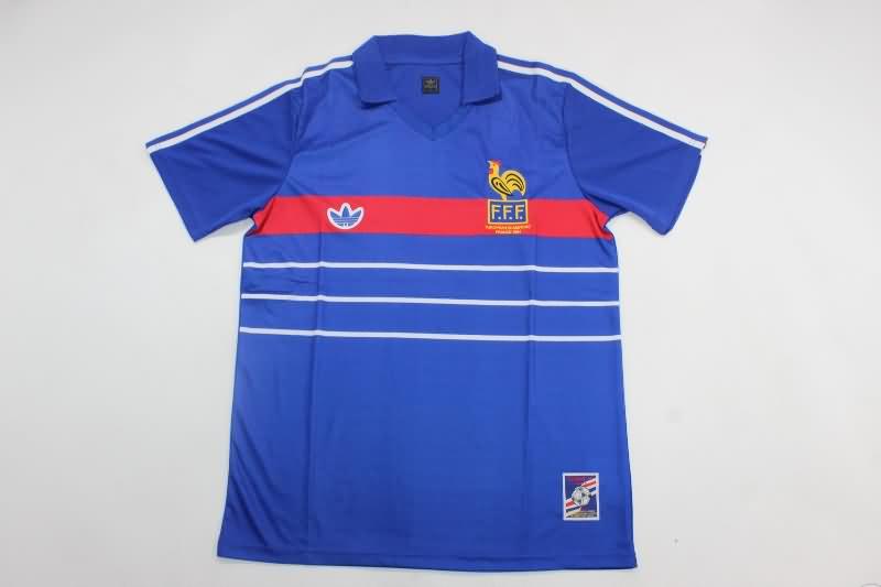 AAA(Thailand) France 1984 Retro Home Soccer Jersey
