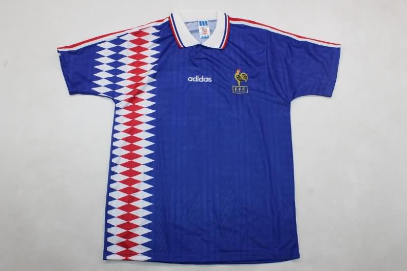 AAA(Thailand) France 1994 Home Retro Soccer Jersey