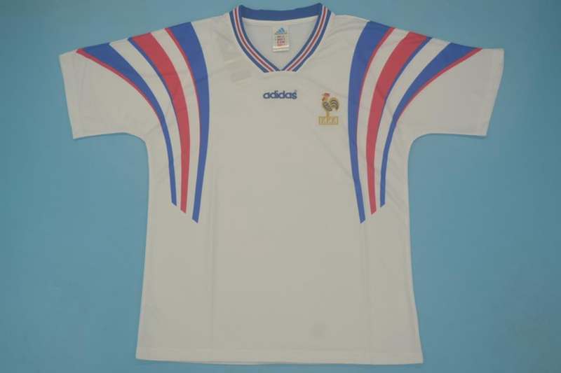 AAA(Thailand) France 1996 Retro Away Soccer Jersey