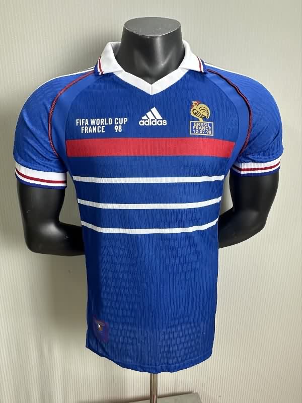 AAA(Thailand) France 1998 Home Retro Soccer Jersey (Player)