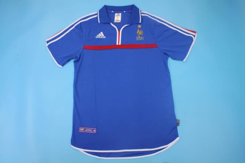 AAA(Thailand) France 2000 Retro Home Soccer Jersey