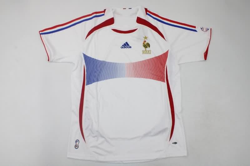 AAA(Thailand) France 2006 Retro Away Soccer Jersey
