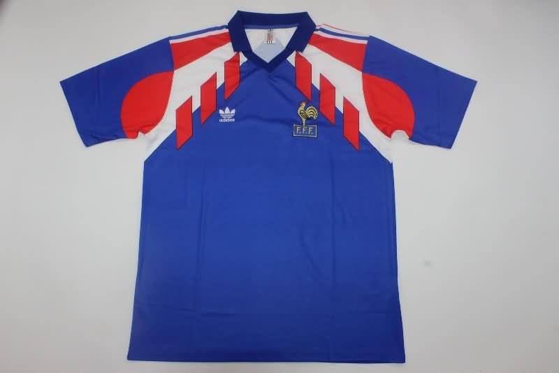 AAA(Thailand) France 1990/92 Home Retro Soccer Jersey