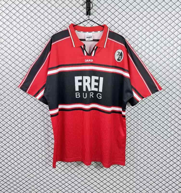 AAA(Thailand) Freiburg 2000/01 Home Retro Soccer Jersey AAA(Thailand) Freiburg 2000/01 Home Retro Soccer Jersey