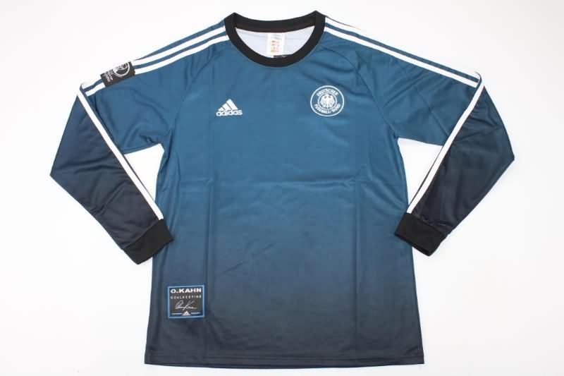 AAA(Thailand) Germany 2002 Goalkeeper Dark Blue Long Retro Soccer Jersey