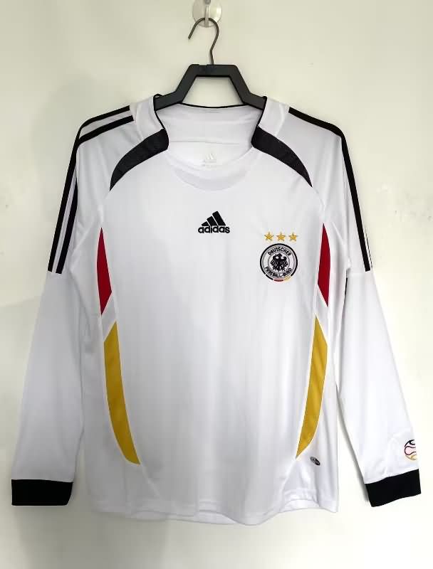 AAA(Thailand) Germany 2006 Home Long Sleeve Retro Soccer Jersey