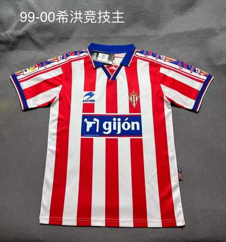 AAA(Thailand) Gijon 1999/00 Home Retro Soccer Jersey