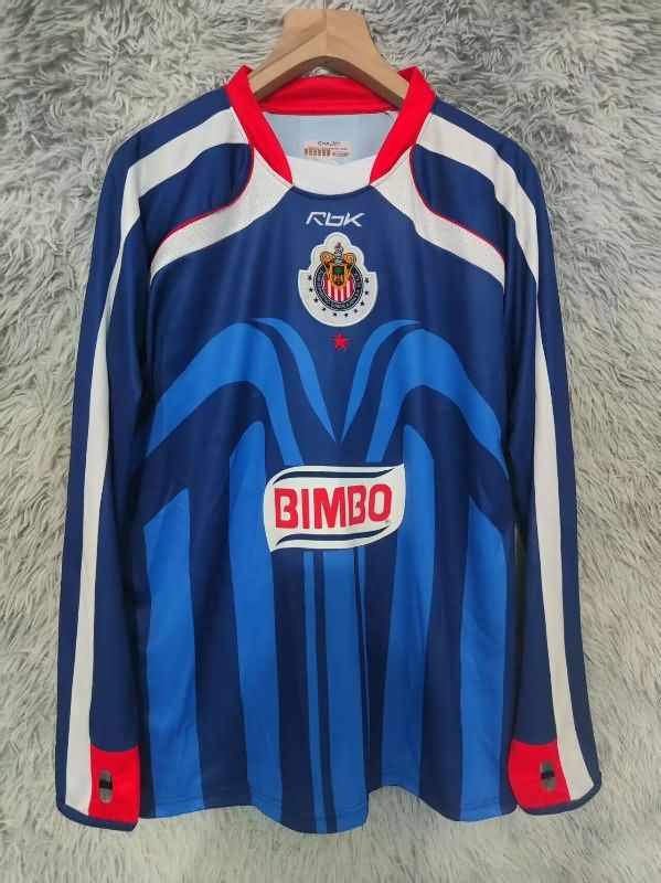 AAA(Thailand) Guadalajara 2006/07 Away Long Sleeve Retro Soccer Jersey