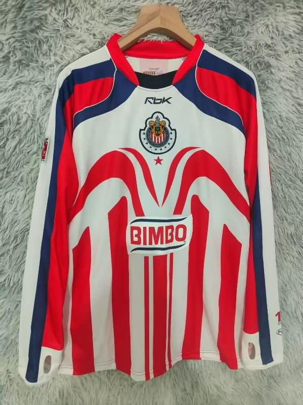 AAA(Thailand) Guadalajara 2006/07 Home Long Sleeve Retro Soccer Jersey