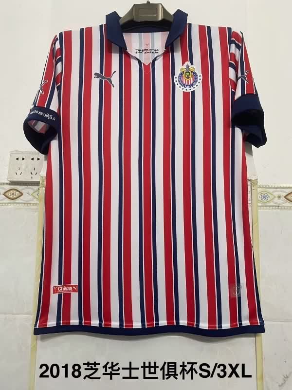 AAA(Thailand) Guadalajara 2018 Home Retro Soccer Jersey