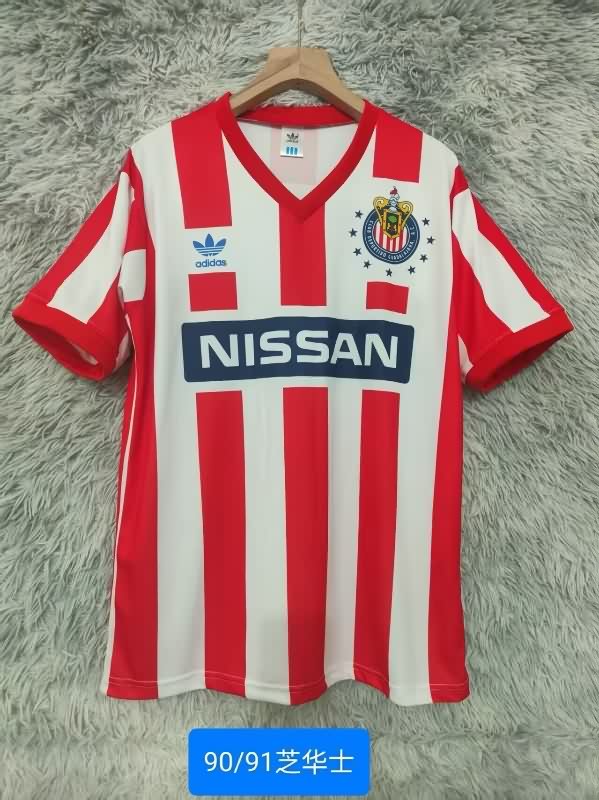 AAA(Thailand) Guadalajara 1990/91 Home Retro Soccer Jersey