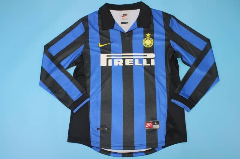 AAA(Thailand) Inter Milan 1998/99 Home Retro Long Soccer Jersey