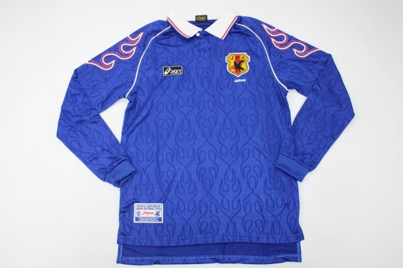 AAA(Thailand) Japan 1998 Home Long Sleeve Retro Soccer Jersey