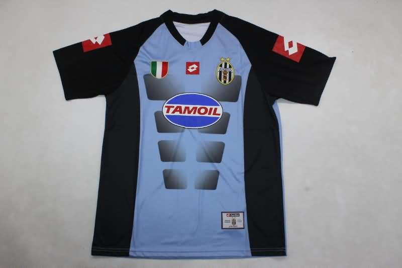 AAA(Thailand) Juventus 02/03 Goalkeeper Blue Retro Soccer Jersey