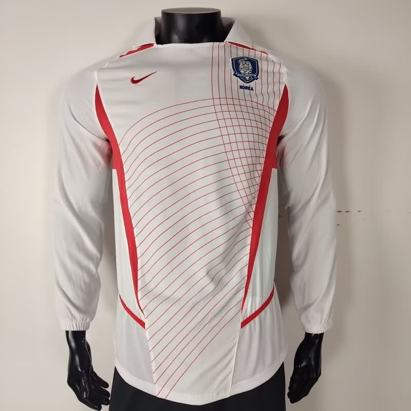 AAA(Thailand) Korea 2002 Away Long Sleeve Retro Soccer Jersey