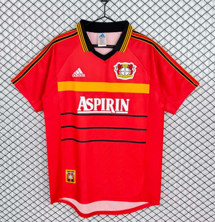 AAA(Thailand) Leverkusen 1999/00 Home Retro Soccer Jersey