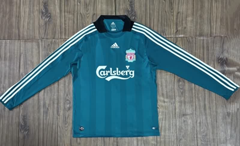 AAA(Thailand) Liverpool 2008/09 Away Long Sleeve Retro Soccer Jersey