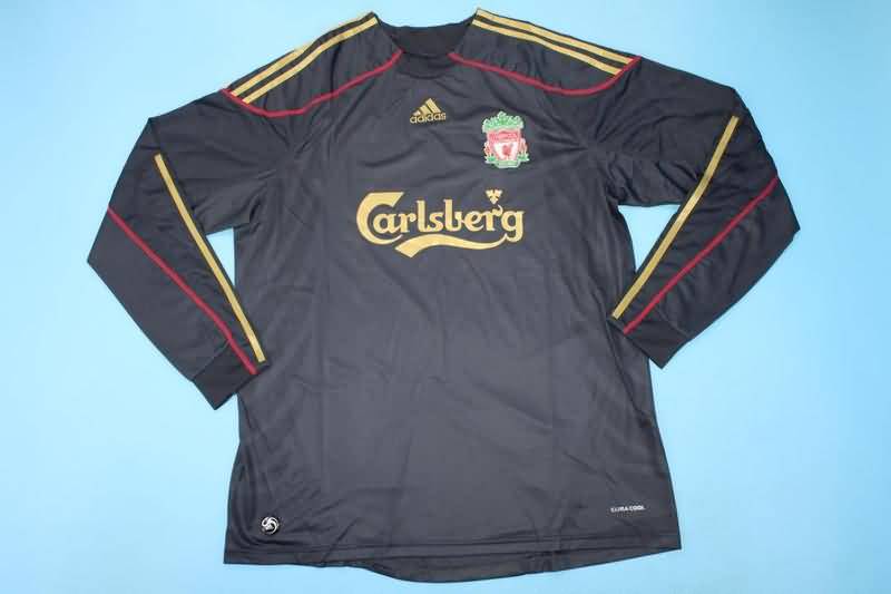 AAA(Thailand) Liverpool 2009/10 Away Long Sleeve Retro Soccer Jersey