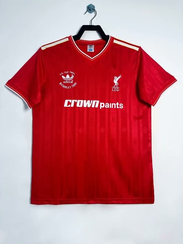AAA(Thailand) Liverpool 1986 F.A. CUP FINAL Home Retro Soccer Jersey