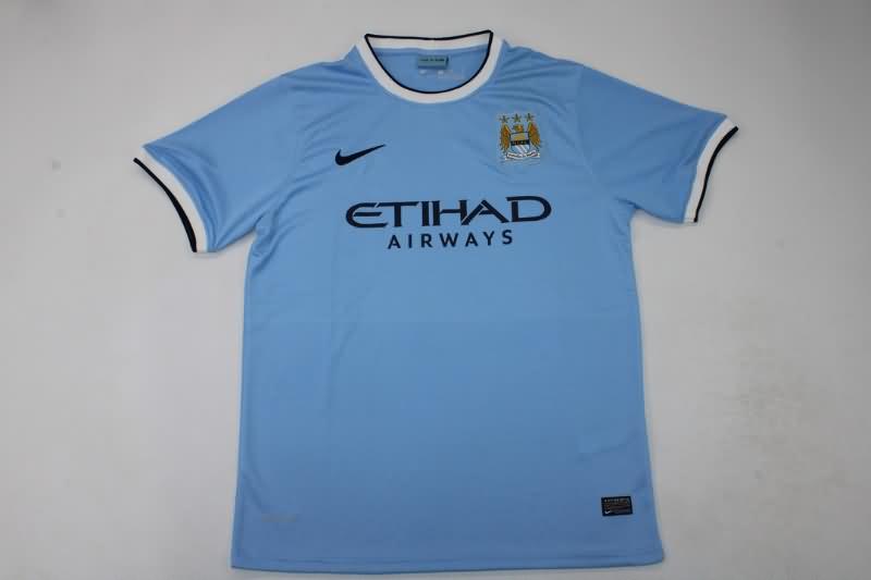 AAA(Thailand) Manchester City 2013/14 Home Retro Soccer Jersey
