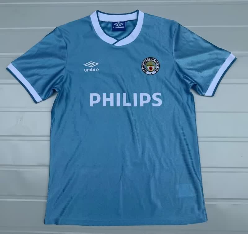 AAA(Thailand) Manchester City 1985/87 Home Retro Soccer Jersey