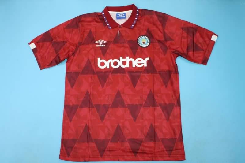 AAA(Thailand) Manchester City 90/92 Away Retro Soccer Jersey
