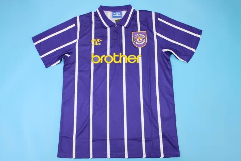 AAA(Thailand) Manchester City 92/94 Away Retro Soccer Jersey