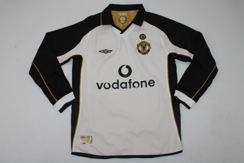 AAA(Thailand) Manchester United 01/02 Away Reversible Long Slevee Retro Soccer Jersey