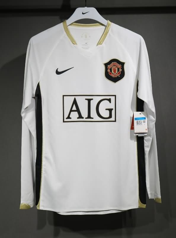 AAA(Thailand) Manchester United 2006/07 Away LS Retro Soccer Jersey(Player)