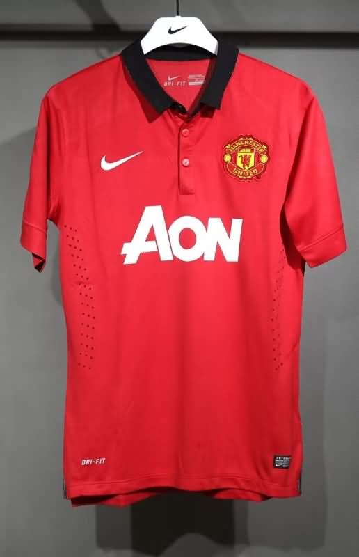 AAA(Thailand) Manchester United 2013/14 Home Retro Soccer Jersey (Player)