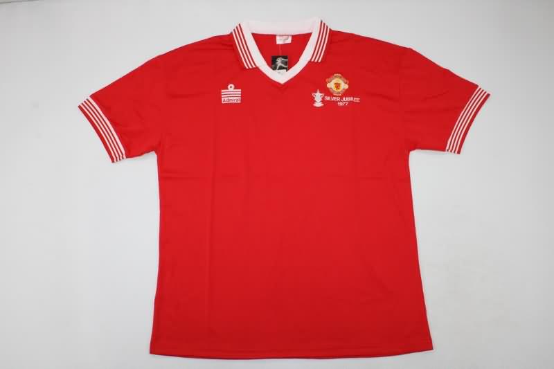 AAA(Thailand) Manchester United 1977 Home Retro Soccer Jersey