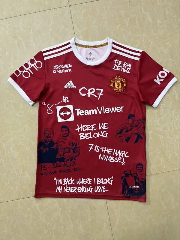 AAA(Thailand) Manchester United 2021/22 Home Special Retro Soccer Jersey