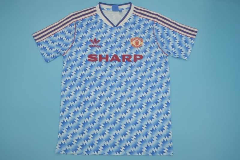 AAA(Thailand) Manchester United 90/92 Away Retro Soccer Jersey