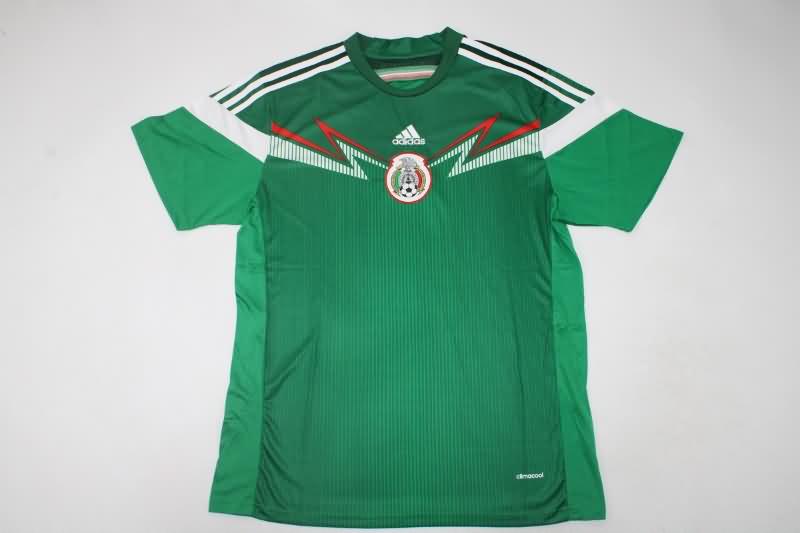 AAA(Thailand) Mexico 2014 Home Retro Soccer Jersey