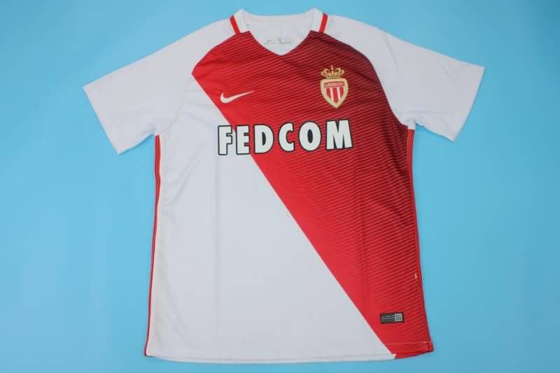 AAA(Thailand) Monaco 2016/17 Home Retro Soccer Jersey