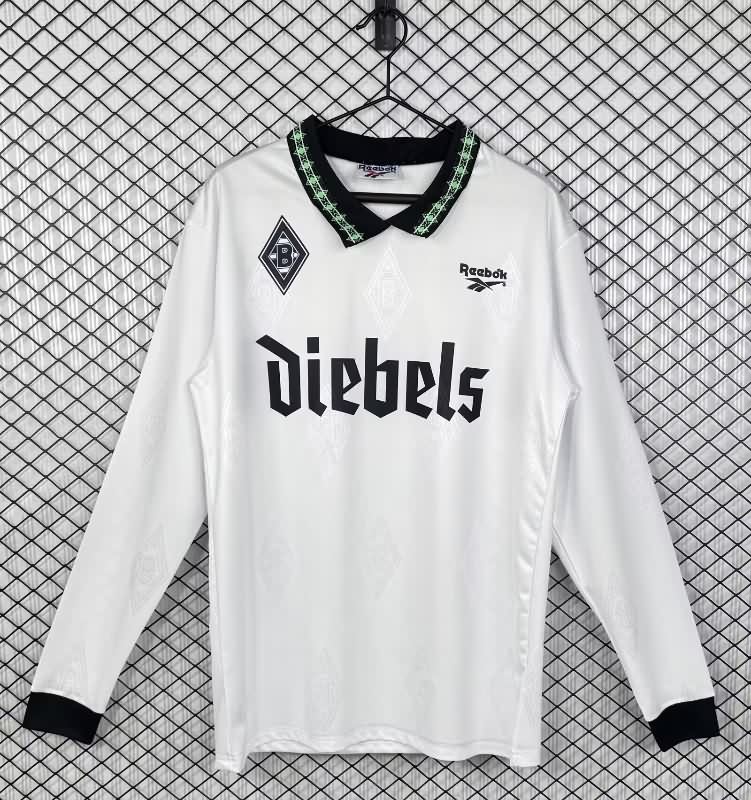 AAA(Thailand) Monchengladbach 1995/96 Home Long Sleeve Retro Soccer Jersey