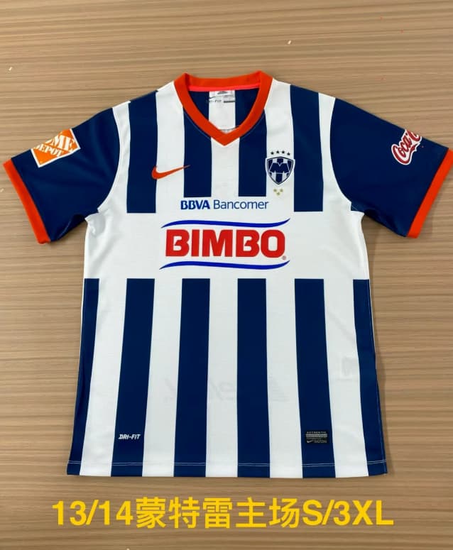 AAA(Thailand) Monterrey 2013/14 Home Retro Soccer Jersey