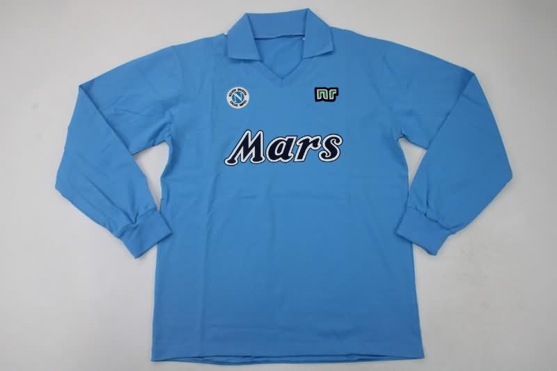 AAA(Thailand) Napoli 1988/89 Home Long Sleeve Retro Soccer Jersey