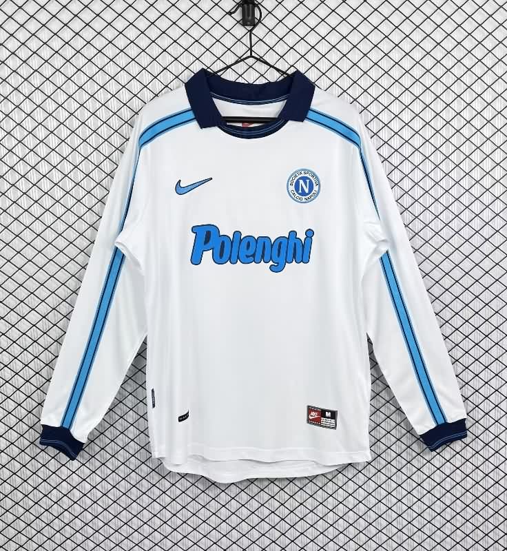 AAA(Thailand) Napoli 1998/99 Away Retro Long Sleeve Soccer Jersey