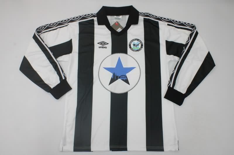 AAA(Thailand) Newcastle United 1980/82 Home Long Sleeve Retro Soccer Jersey