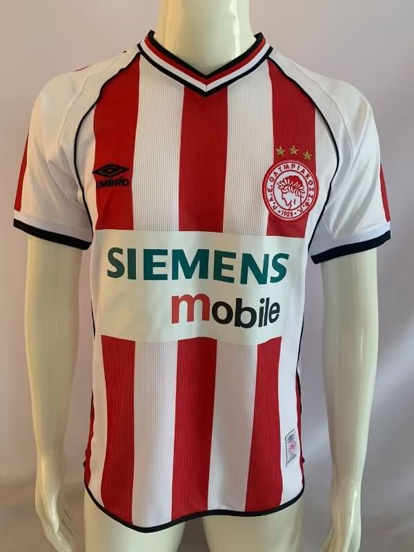 AAA(Thailand) Olympiacos 2001/02 Home Retro Soccer Jersey