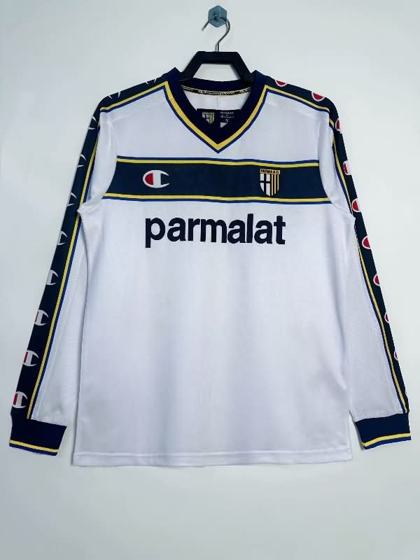 AAA(Thailand) Parma 2002/03 Away Retro Long Sleeve Soccer Jersey