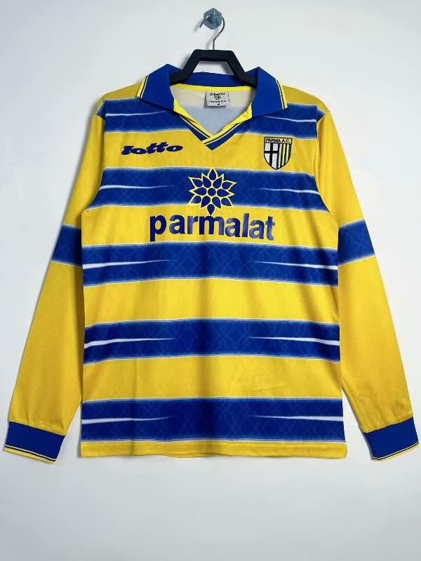 AAA(Thailand) Parma 1998/99 Home Retro Long Sleeve Soccer Jersey