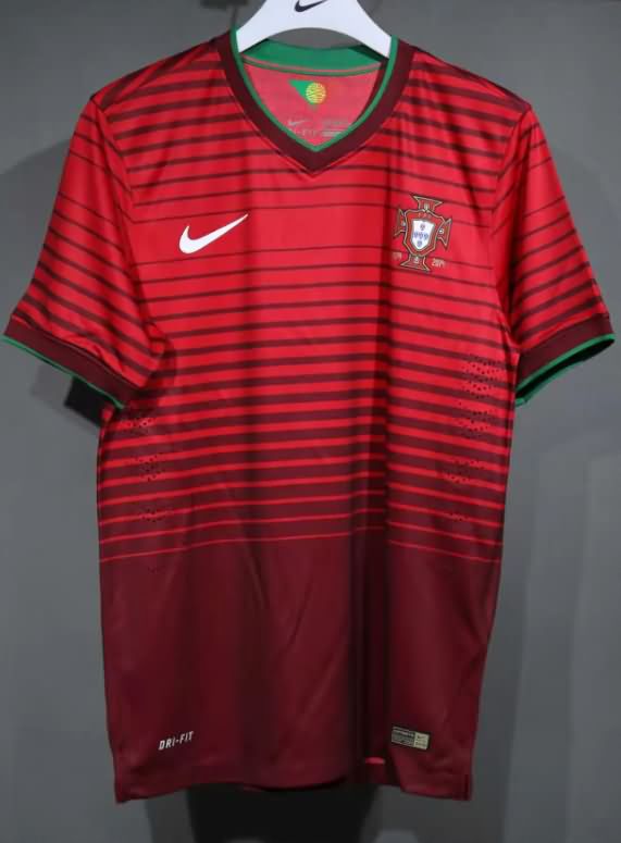 AAA(Thailand) Portugal 2014 Home Retro Soccer Jersey (Player)