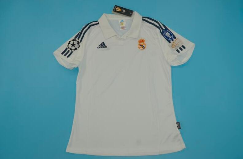 AAA(Thailand) Real Madrid 01/02 Retro Home Soccer Jersey
