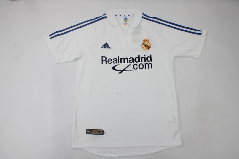 AAA(Thailand) Real Madrid 2001/02 Home Retro Laliga Soccer Jersey