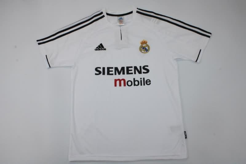 AAA(Thailand) Real Madrid 2003/04 Home Retro Soccer Jersey